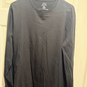 J. Crew Classic Black Long Sleeve Tee
